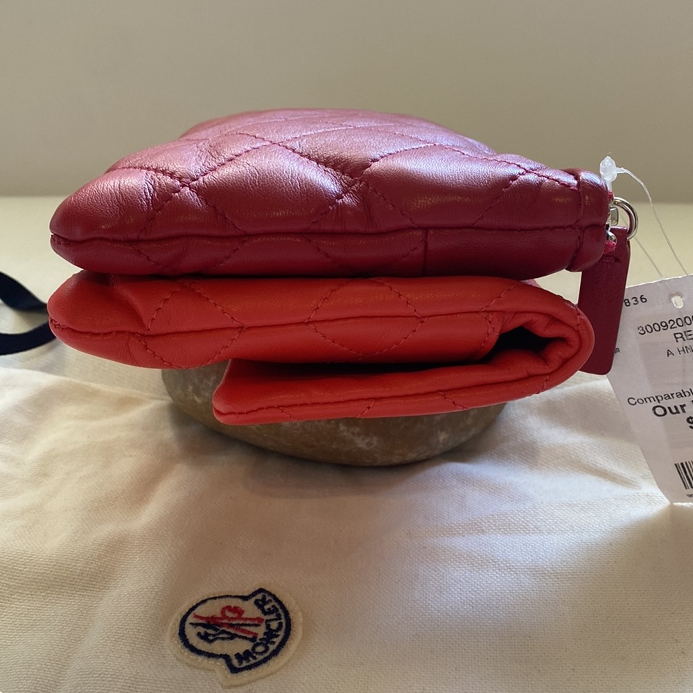 Moncler Poppy Quilted Leather Crossbody - Picture 3 of 7